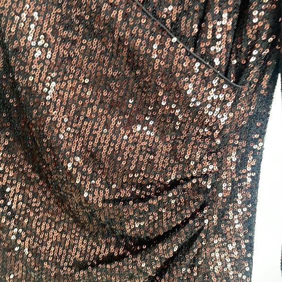 NWT NANETTE COPPER SEQUIN DRESS - Picture 4 of 6